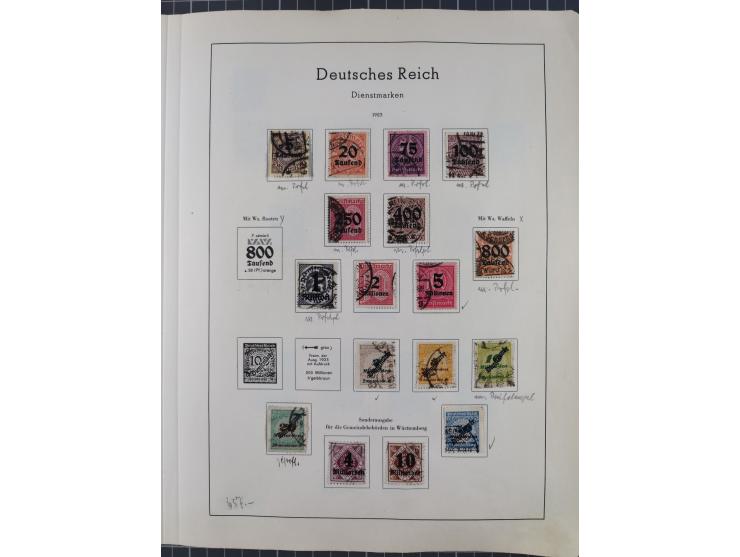 1872/1966, gestempelte und postfrische/ungebrauchte alte Sammlung in zwei Vordruckalben, ab Deutsches Reich gestempelt in den