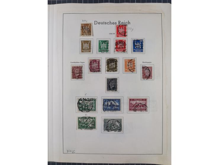 1872/1966, gestempelte und postfrische/ungebrauchte alte Sammlung in zwei Vordruckalben, ab Deutsches Reich gestempelt in den