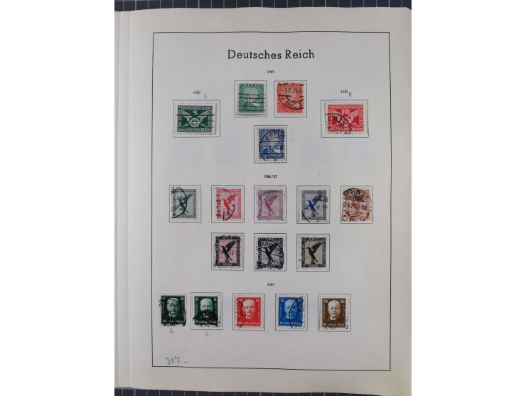 1872/1966, gestempelte und postfrische/ungebrauchte alte Sammlung in zwei Vordruckalben, ab Deutsches Reich gestempelt in den