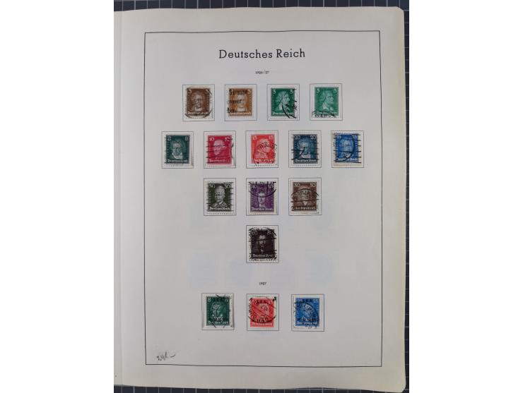 1872/1966, gestempelte und postfrische/ungebrauchte alte Sammlung in zwei Vordruckalben, ab Deutsches Reich gestempelt in den