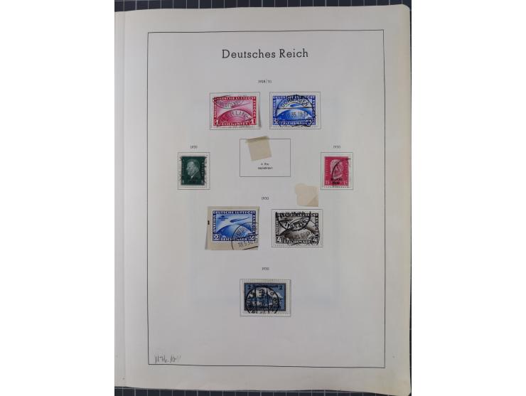 1872/1966, gestempelte und postfrische/ungebrauchte alte Sammlung in zwei Vordruckalben, ab Deutsches Reich gestempelt in den