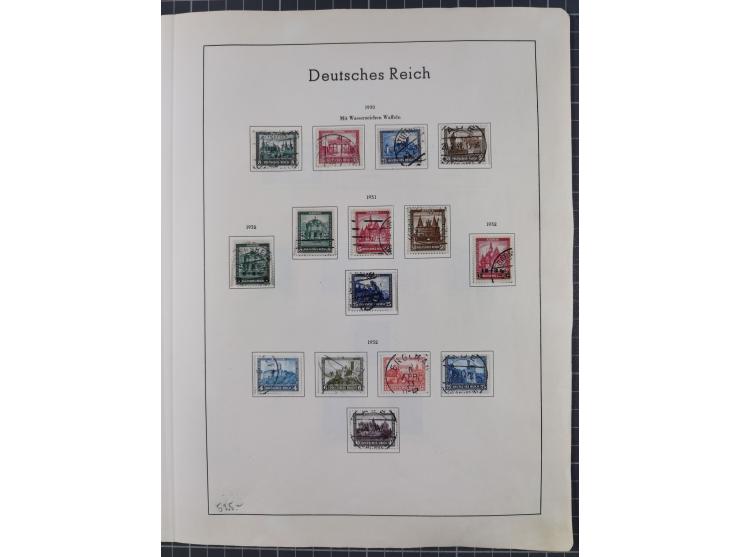 1872/1966, gestempelte und postfrische/ungebrauchte alte Sammlung in zwei Vordruckalben, ab Deutsches Reich gestempelt in den