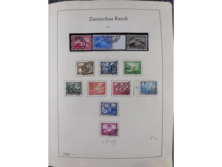 1872/1966, gestempelte und postfrische/ungebrauchte alte Sammlung in zwei Vordruckalben, ab Deutsches Reich gestempelt in den