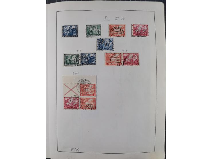 1872/1966, gestempelte und postfrische/ungebrauchte alte Sammlung in zwei Vordruckalben, ab Deutsches Reich gestempelt in den