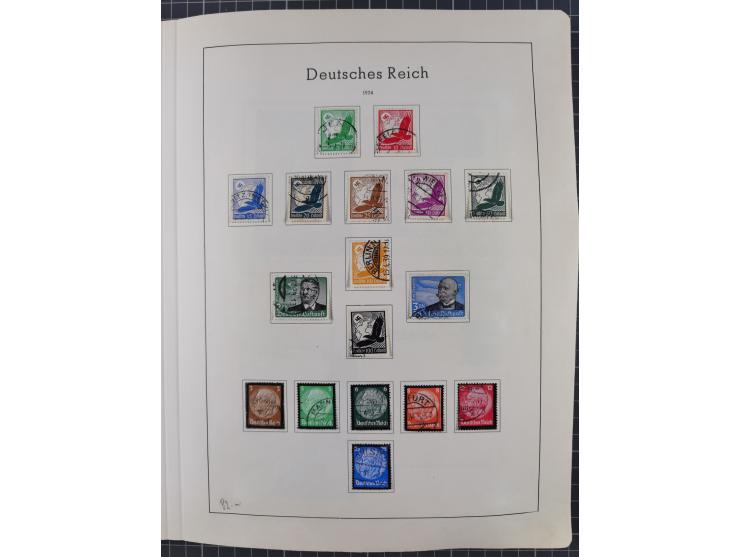 1872/1966, gestempelte und postfrische/ungebrauchte alte Sammlung in zwei Vordruckalben, ab Deutsches Reich gestempelt in den