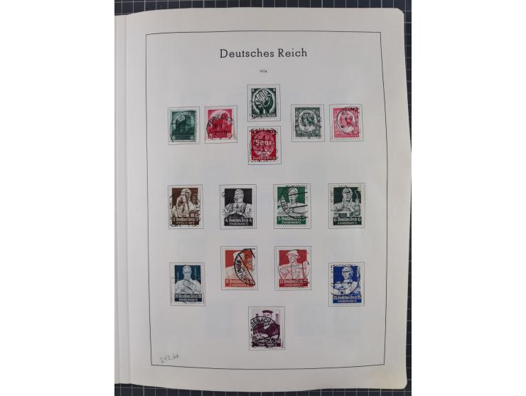 1872/1966, gestempelte und postfrische/ungebrauchte alte Sammlung in zwei Vordruckalben, ab Deutsches Reich gestempelt in den