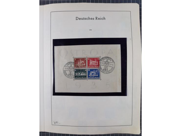 1872/1966, gestempelte und postfrische/ungebrauchte alte Sammlung in zwei Vordruckalben, ab Deutsches Reich gestempelt in den