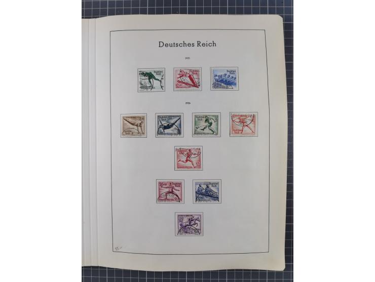 1872/1966, gestempelte und postfrische/ungebrauchte alte Sammlung in zwei Vordruckalben, ab Deutsches Reich gestempelt in den