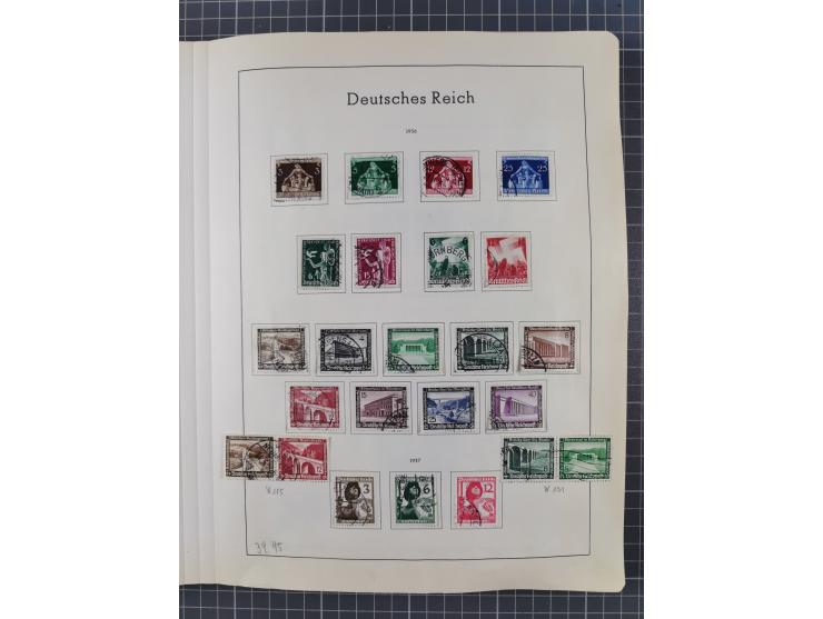 1872/1966, gestempelte und postfrische/ungebrauchte alte Sammlung in zwei Vordruckalben, ab Deutsches Reich gestempelt in den