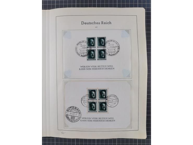 1872/1966, gestempelte und postfrische/ungebrauchte alte Sammlung in zwei Vordruckalben, ab Deutsches Reich gestempelt in den