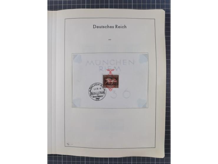 1872/1966, gestempelte und postfrische/ungebrauchte alte Sammlung in zwei Vordruckalben, ab Deutsches Reich gestempelt in den
