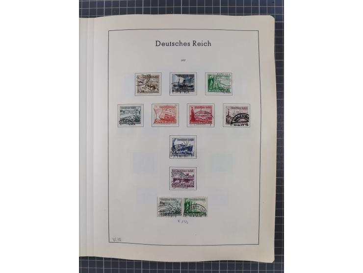 1872/1966, gestempelte und postfrische/ungebrauchte alte Sammlung in zwei Vordruckalben, ab Deutsches Reich gestempelt in den