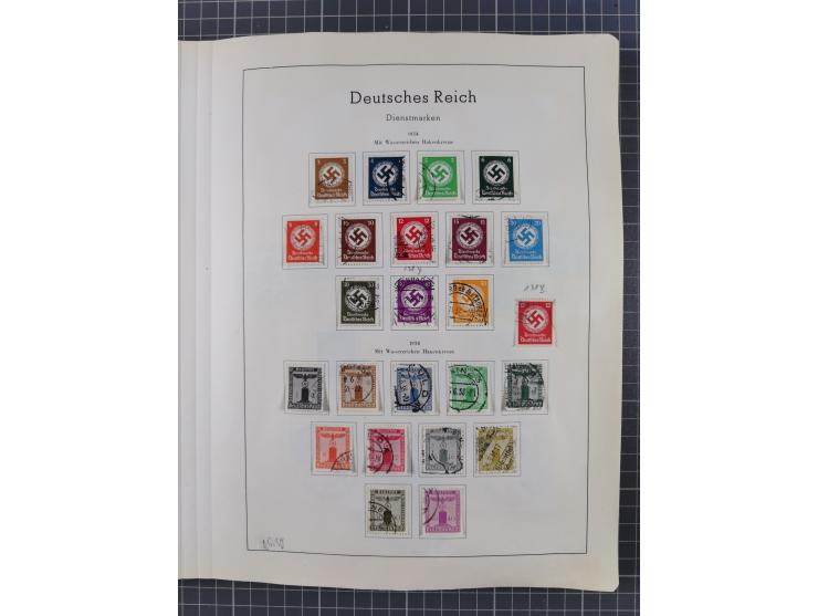 1872/1966, gestempelte und postfrische/ungebrauchte alte Sammlung in zwei Vordruckalben, ab Deutsches Reich gestempelt in den
