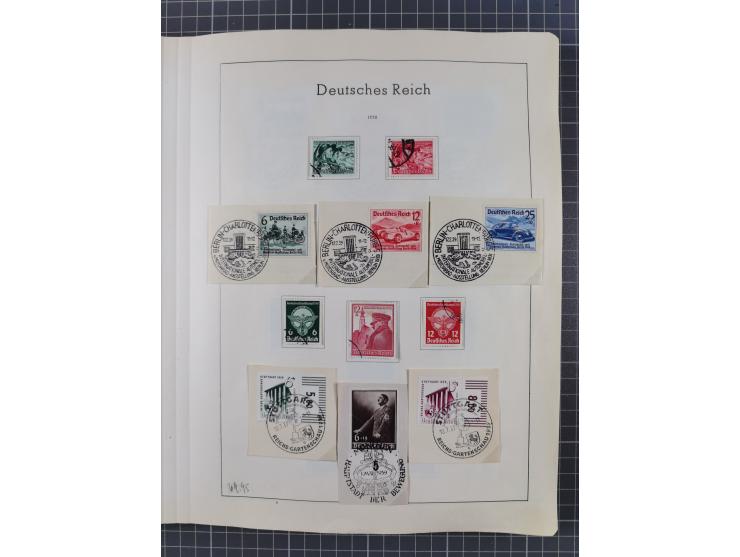 1872/1966, gestempelte und postfrische/ungebrauchte alte Sammlung in zwei Vordruckalben, ab Deutsches Reich gestempelt in den