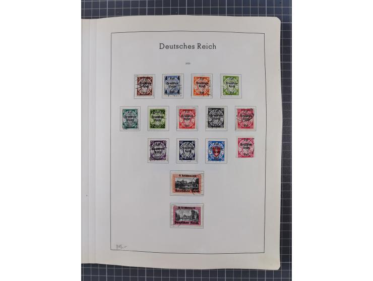 1872/1966, gestempelte und postfrische/ungebrauchte alte Sammlung in zwei Vordruckalben, ab Deutsches Reich gestempelt in den