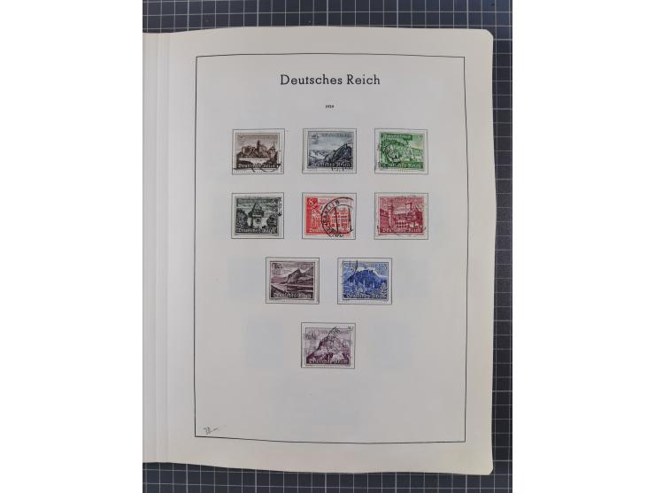 1872/1966, gestempelte und postfrische/ungebrauchte alte Sammlung in zwei Vordruckalben, ab Deutsches Reich gestempelt in den