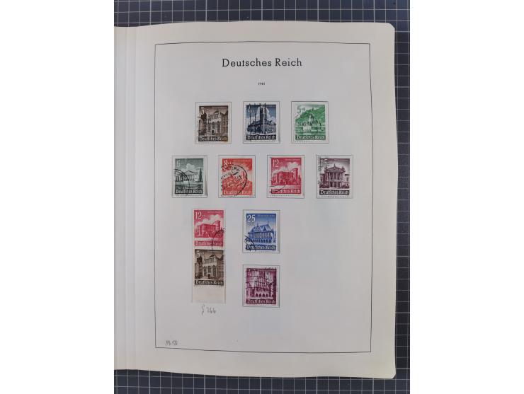 1872/1966, gestempelte und postfrische/ungebrauchte alte Sammlung in zwei Vordruckalben, ab Deutsches Reich gestempelt in den