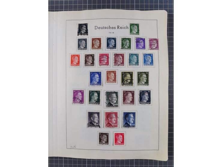 1872/1966, gestempelte und postfrische/ungebrauchte alte Sammlung in zwei Vordruckalben, ab Deutsches Reich gestempelt in den