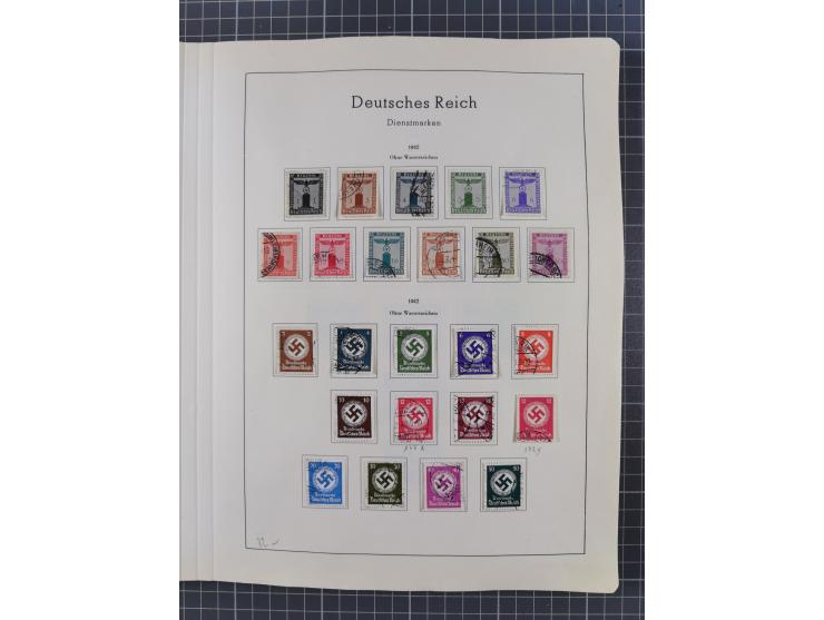 1872/1966, gestempelte und postfrische/ungebrauchte alte Sammlung in zwei Vordruckalben, ab Deutsches Reich gestempelt in den
