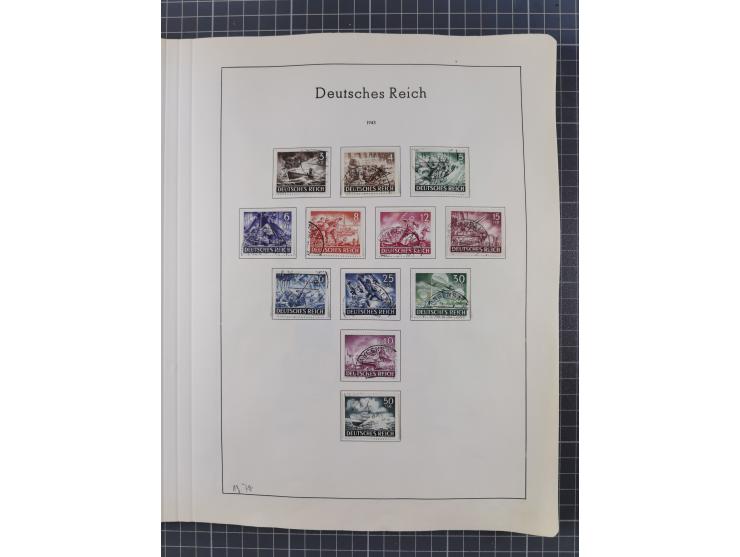 1872/1966, gestempelte und postfrische/ungebrauchte alte Sammlung in zwei Vordruckalben, ab Deutsches Reich gestempelt in den