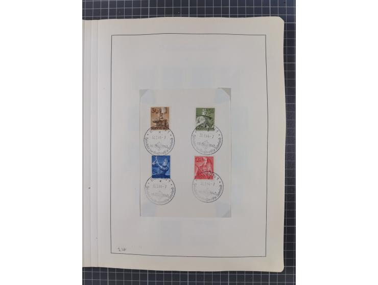 1872/1966, gestempelte und postfrische/ungebrauchte alte Sammlung in zwei Vordruckalben, ab Deutsches Reich gestempelt in den