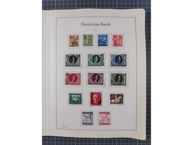 1872/1966, gestempelte und postfrische/ungebrauchte alte Sammlung in zwei Vordruckalben, ab Deutsches Reich gestempelt in den