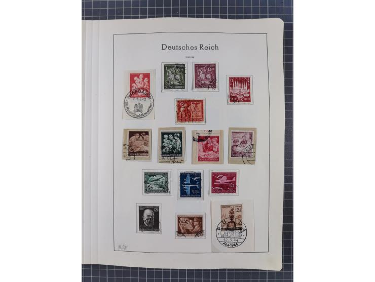 1872/1966, gestempelte und postfrische/ungebrauchte alte Sammlung in zwei Vordruckalben, ab Deutsches Reich gestempelt in den