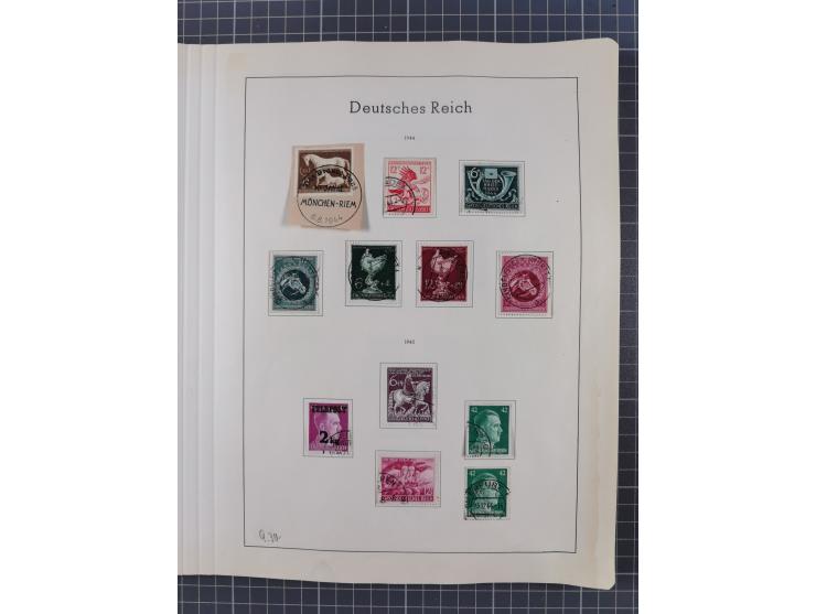 1872/1966, gestempelte und postfrische/ungebrauchte alte Sammlung in zwei Vordruckalben, ab Deutsches Reich gestempelt in den