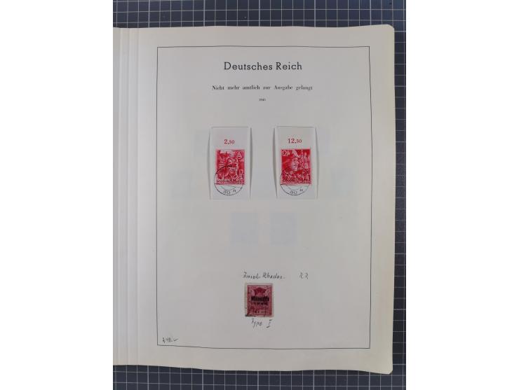 1872/1966, gestempelte und postfrische/ungebrauchte alte Sammlung in zwei Vordruckalben, ab Deutsches Reich gestempelt in den