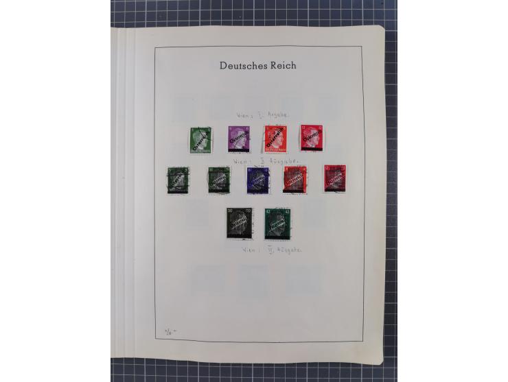 1872/1966, gestempelte und postfrische/ungebrauchte alte Sammlung in zwei Vordruckalben, ab Deutsches Reich gestempelt in den