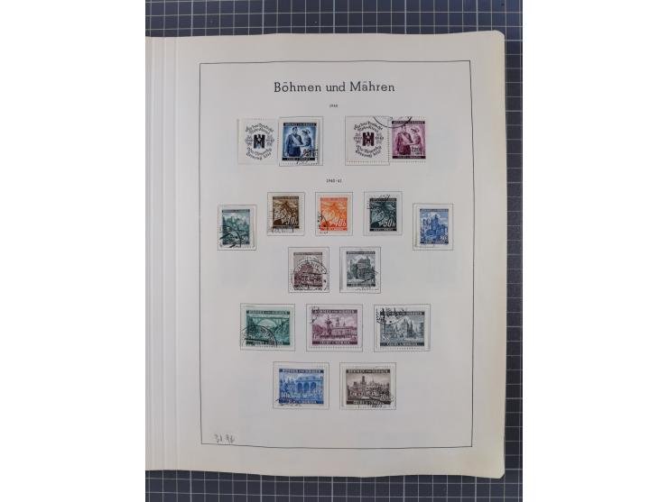 1872/1966, gestempelte und postfrische/ungebrauchte alte Sammlung in zwei Vordruckalben, ab Deutsches Reich gestempelt in den