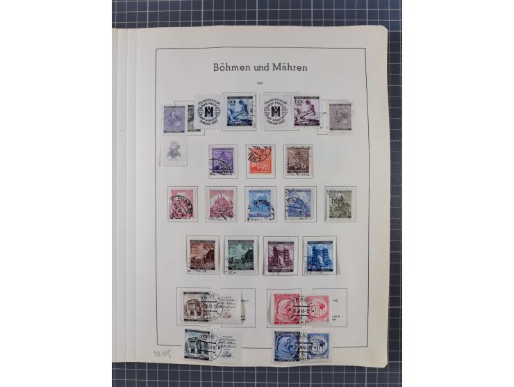 1872/1966, gestempelte und postfrische/ungebrauchte alte Sammlung in zwei Vordruckalben, ab Deutsches Reich gestempelt in den