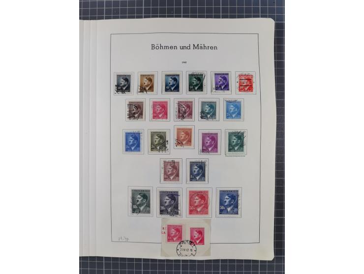 1872/1966, gestempelte und postfrische/ungebrauchte alte Sammlung in zwei Vordruckalben, ab Deutsches Reich gestempelt in den