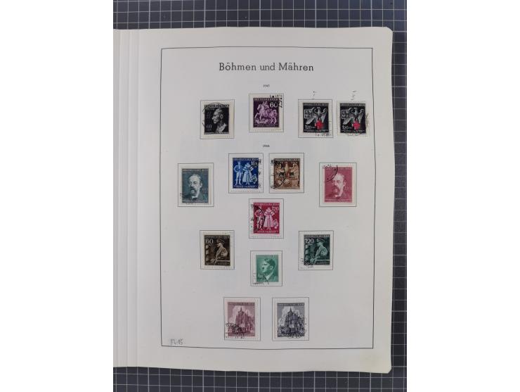 1872/1966, gestempelte und postfrische/ungebrauchte alte Sammlung in zwei Vordruckalben, ab Deutsches Reich gestempelt in den