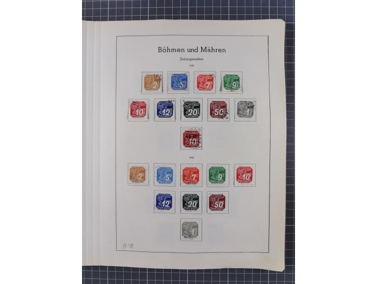 1872/1966, gestempelte und postfrische/ungebrauchte alte Sammlung in zwei Vordruckalben, ab Deutsches Reich gestempelt in den