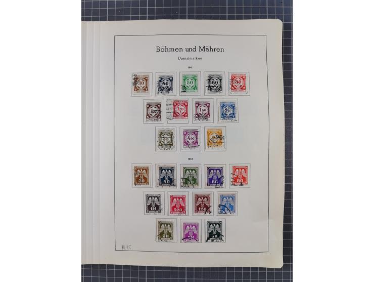 1872/1966, gestempelte und postfrische/ungebrauchte alte Sammlung in zwei Vordruckalben, ab Deutsches Reich gestempelt in den