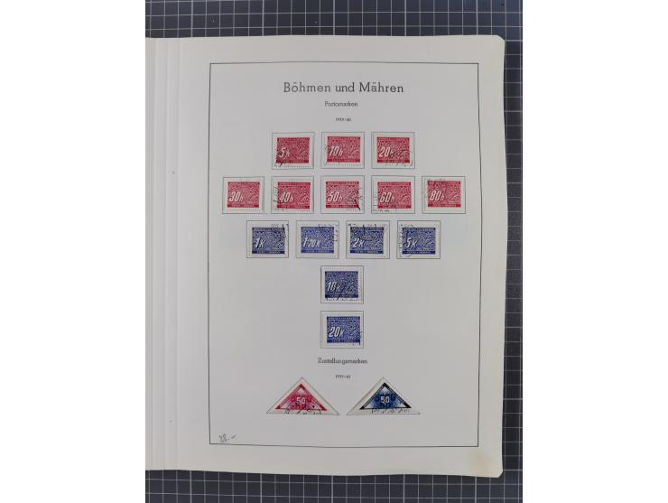 1872/1966, gestempelte und postfrische/ungebrauchte alte Sammlung in zwei Vordruckalben, ab Deutsches Reich gestempelt in den