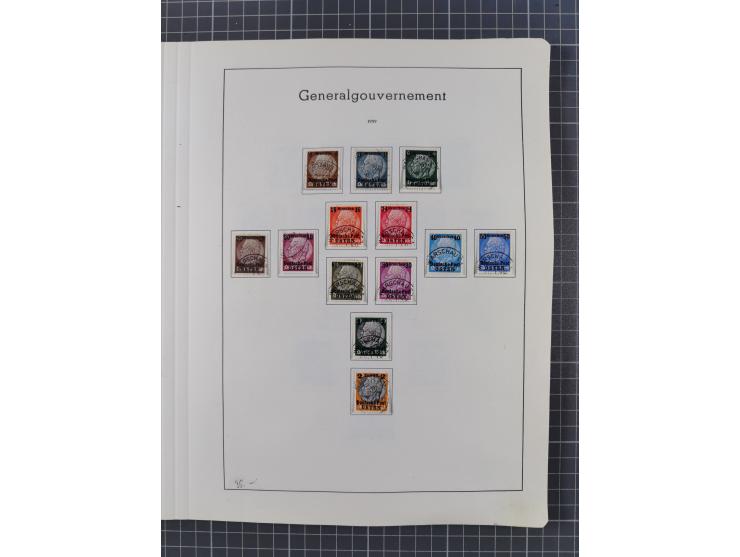 1872/1966, gestempelte und postfrische/ungebrauchte alte Sammlung in zwei Vordruckalben, ab Deutsches Reich gestempelt in den