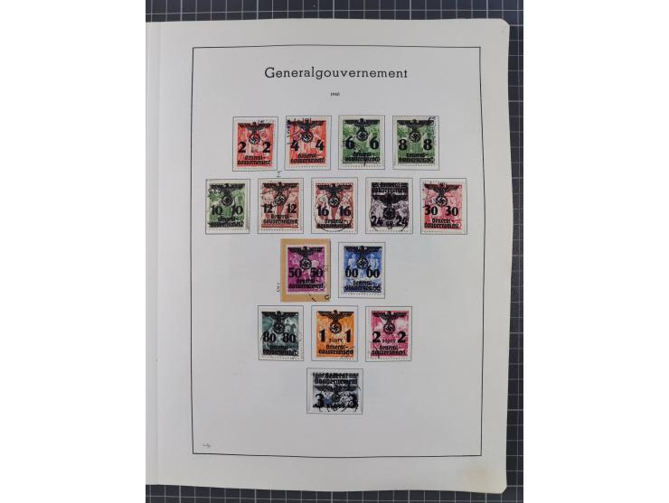 1872/1966, gestempelte und postfrische/ungebrauchte alte Sammlung in zwei Vordruckalben, ab Deutsches Reich gestempelt in den