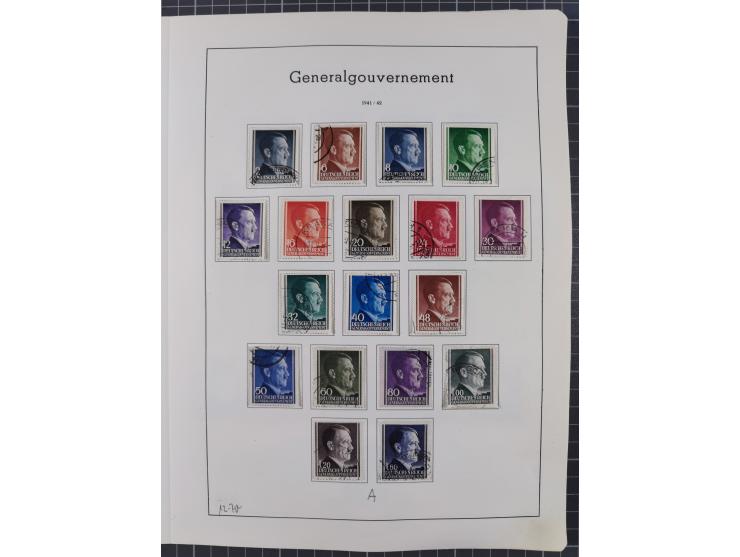 1872/1966, gestempelte und postfrische/ungebrauchte alte Sammlung in zwei Vordruckalben, ab Deutsches Reich gestempelt in den