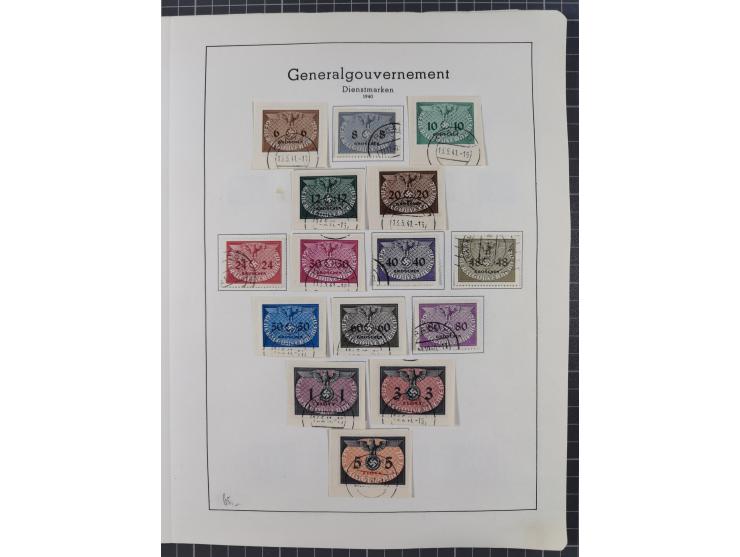 1872/1966, gestempelte und postfrische/ungebrauchte alte Sammlung in zwei Vordruckalben, ab Deutsches Reich gestempelt in den