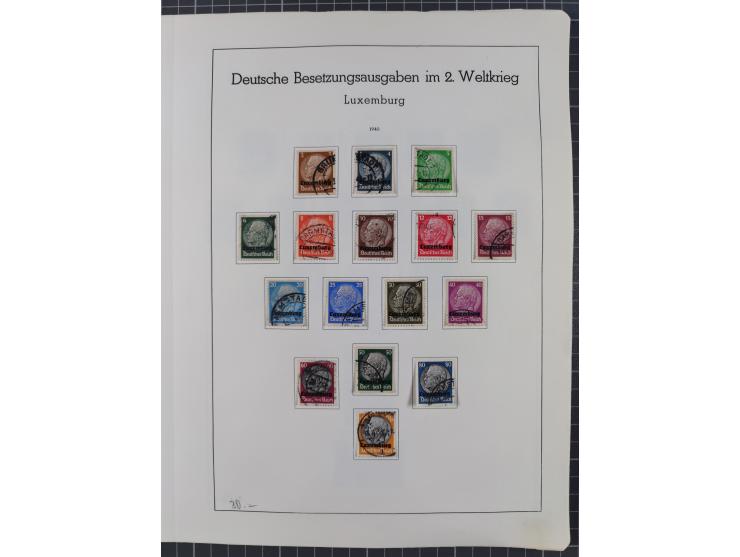 1872/1966, gestempelte und postfrische/ungebrauchte alte Sammlung in zwei Vordruckalben, ab Deutsches Reich gestempelt in den