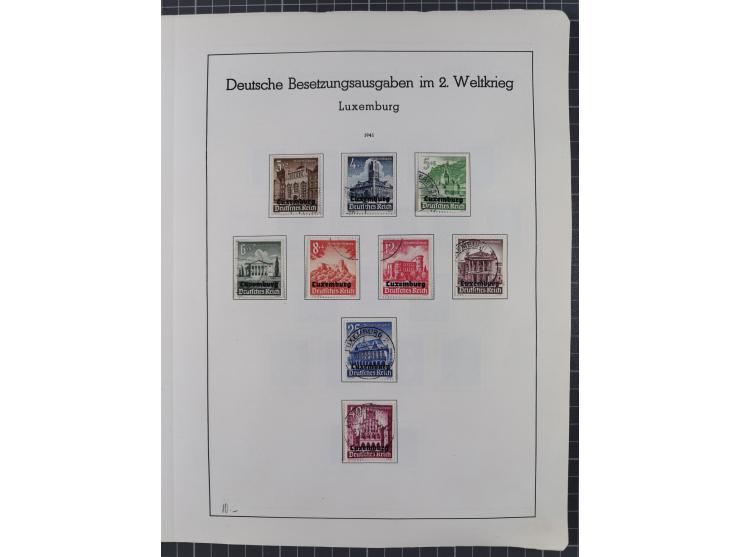 1872/1966, gestempelte und postfrische/ungebrauchte alte Sammlung in zwei Vordruckalben, ab Deutsches Reich gestempelt in den