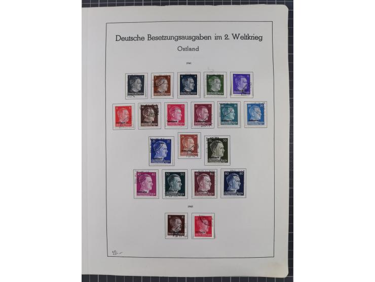 1872/1966, gestempelte und postfrische/ungebrauchte alte Sammlung in zwei Vordruckalben, ab Deutsches Reich gestempelt in den