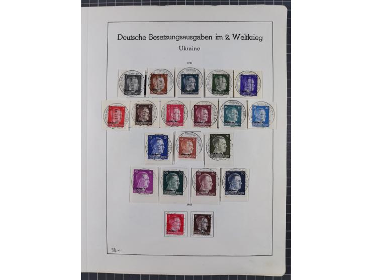 1872/1966, gestempelte und postfrische/ungebrauchte alte Sammlung in zwei Vordruckalben, ab Deutsches Reich gestempelt in den