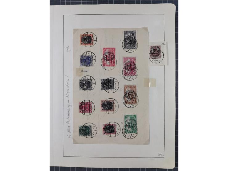 1872/1966, gestempelte und postfrische/ungebrauchte alte Sammlung in zwei Vordruckalben, ab Deutsches Reich gestempelt in den