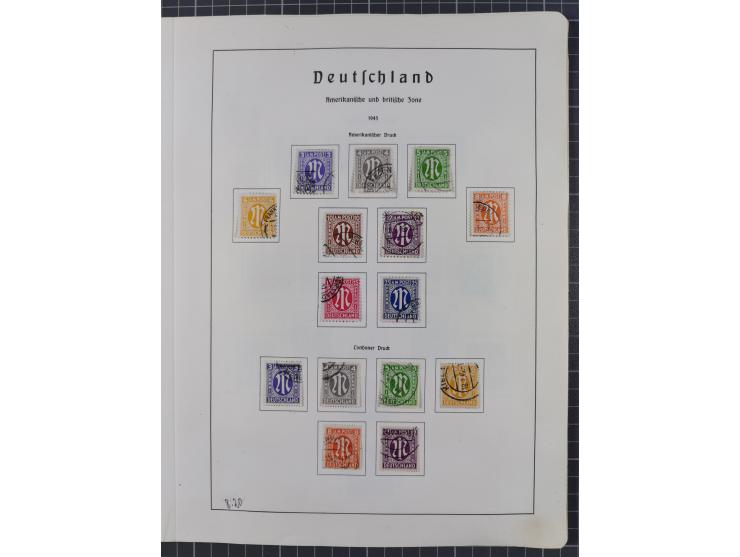 1872/1966, gestempelte und postfrische/ungebrauchte alte Sammlung in zwei Vordruckalben, ab Deutsches Reich gestempelt in den