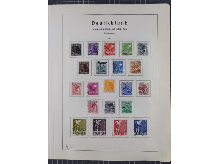 1872/1966, gestempelte und postfrische/ungebrauchte alte Sammlung in zwei Vordruckalben, ab Deutsches Reich gestempelt in den