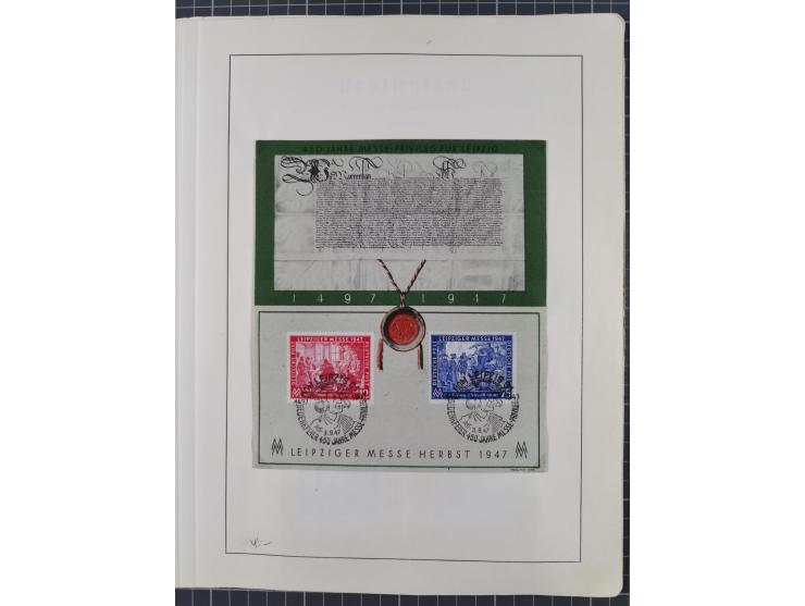 1872/1966, gestempelte und postfrische/ungebrauchte alte Sammlung in zwei Vordruckalben, ab Deutsches Reich gestempelt in den