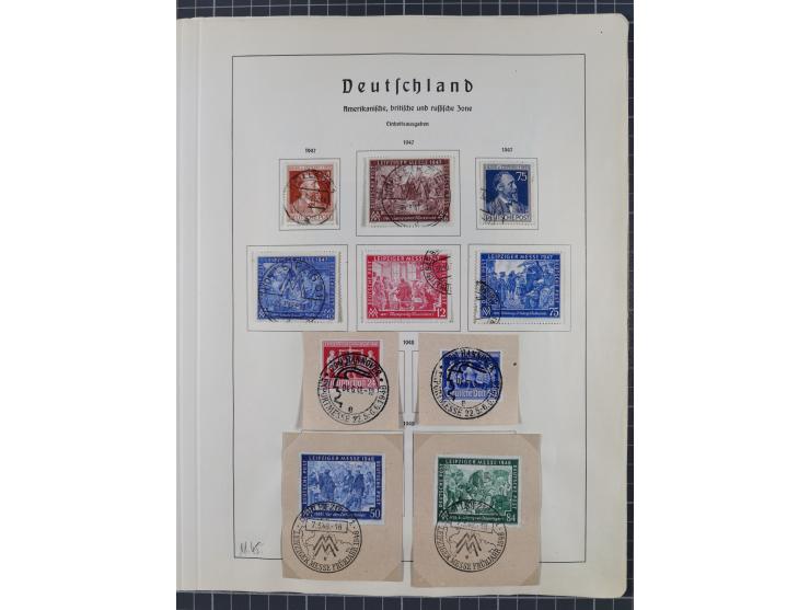 1872/1966, gestempelte und postfrische/ungebrauchte alte Sammlung in zwei Vordruckalben, ab Deutsches Reich gestempelt in den